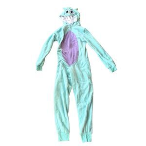 COZY CRITTER One Piece Owl Sleepwear Loungewear Womens Size Small Pajamas Hooded